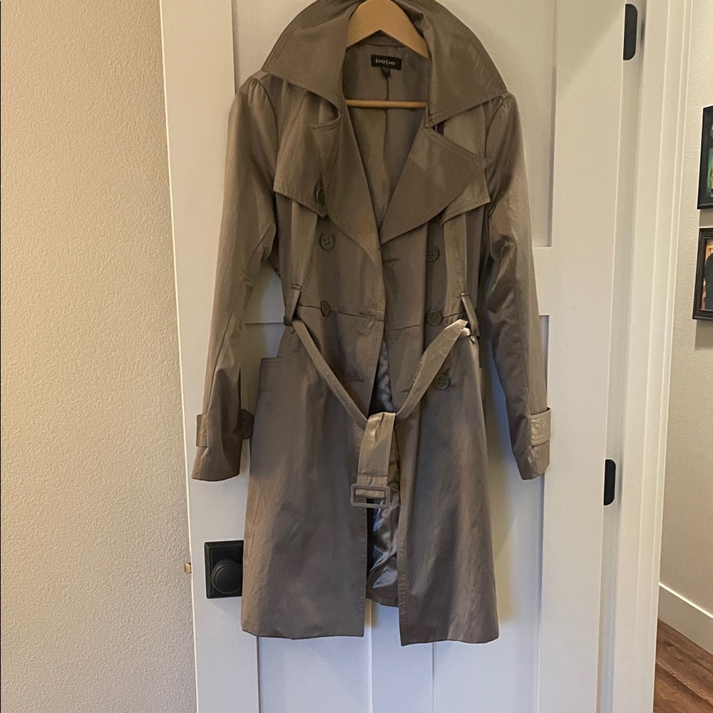 Bebe Gray Trench Coat